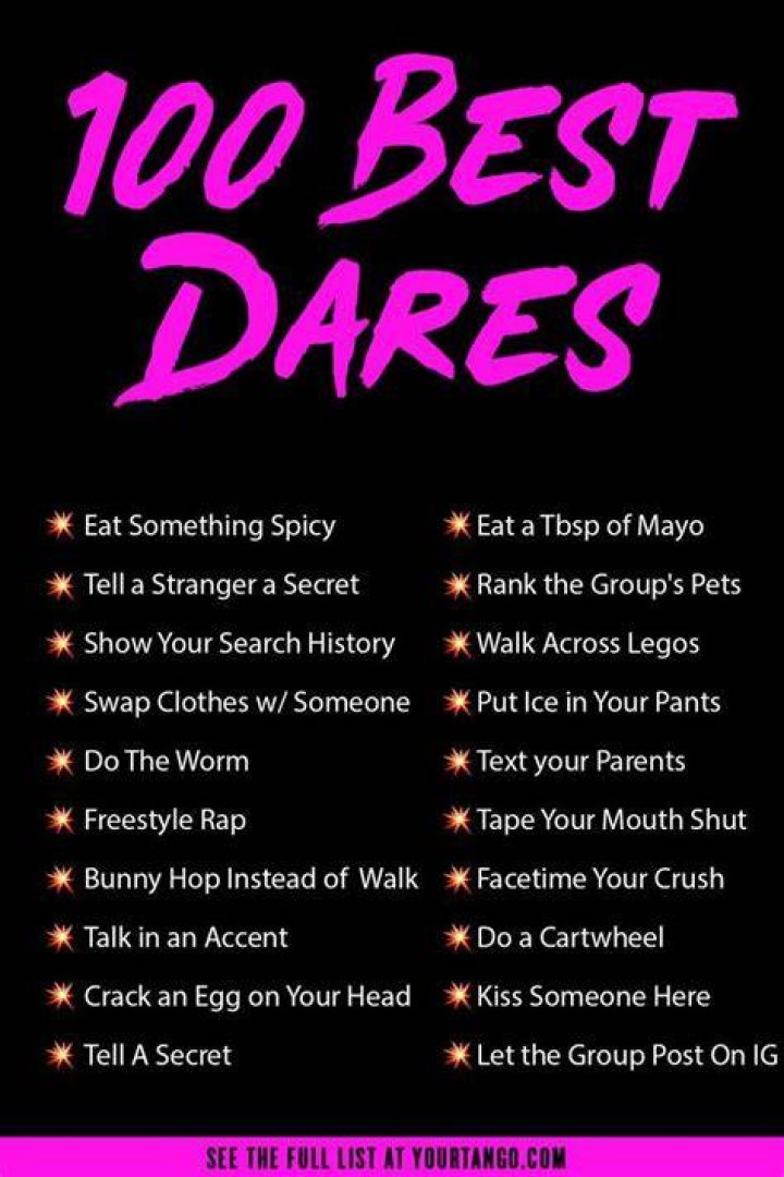 15 Easy Dares To Spice Up Your Life