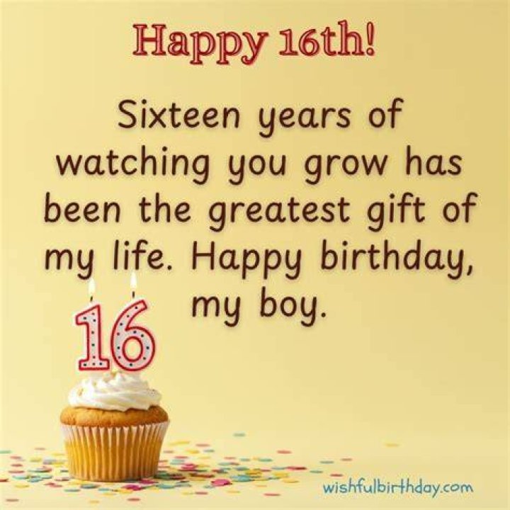 16th Birthday Messages For Son