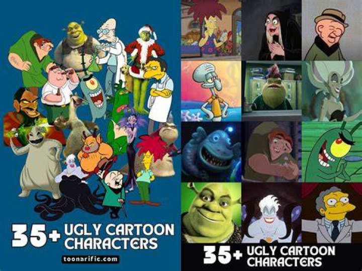 20 ugly cartoon characters, ranked by popularity in 2023 Le showroom