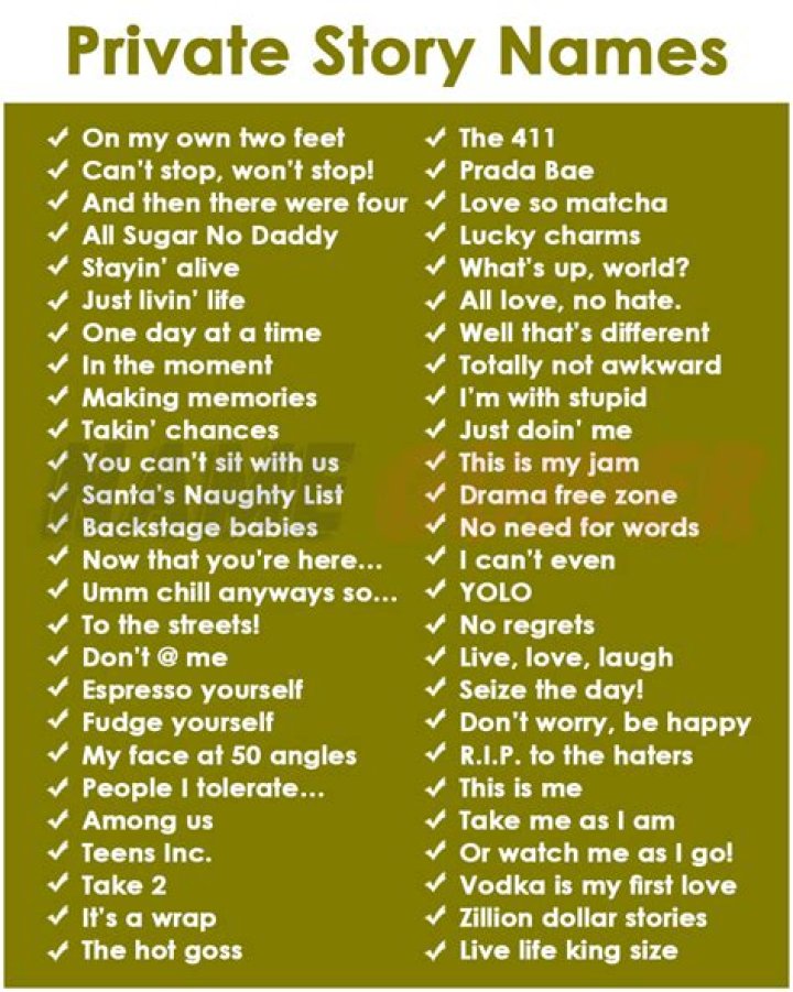 300+ Private Story Names for Snapchat (Cool, Freaky Ideas)