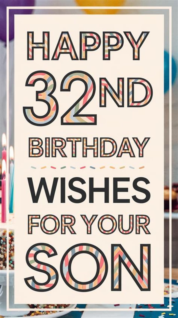 32nd Birthday Wishes and Messages Cards Wishes