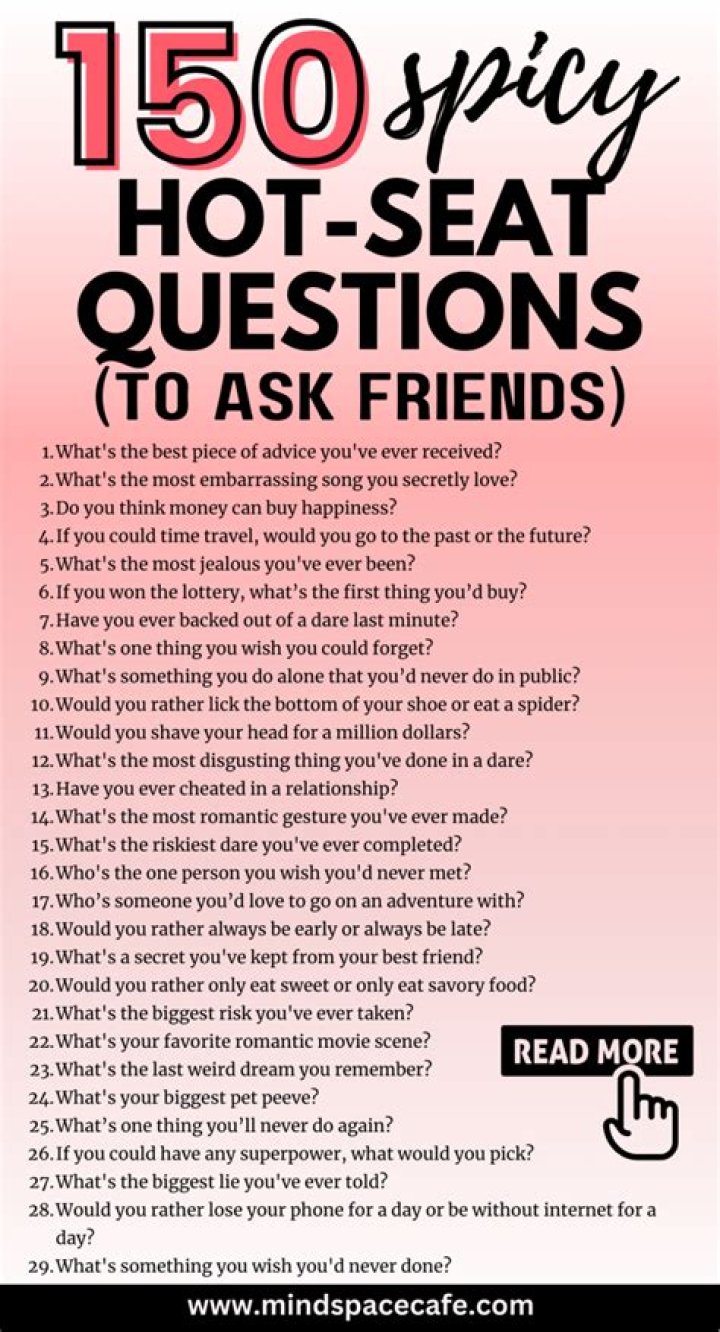 55 Best Hot Seat Questions for Him and Her