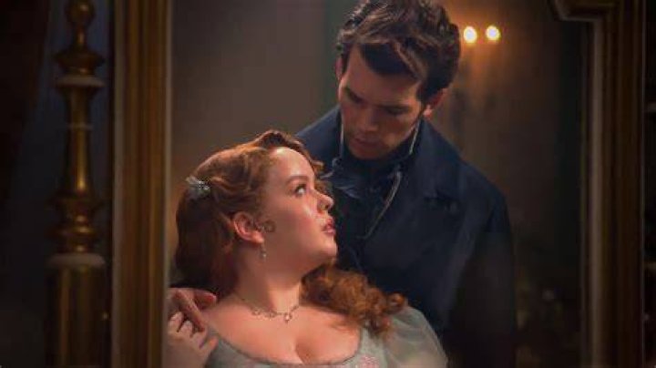5x7 Bridgerton Penelope & Colin Mirror Scene, Bridgerton Gift, Pastel