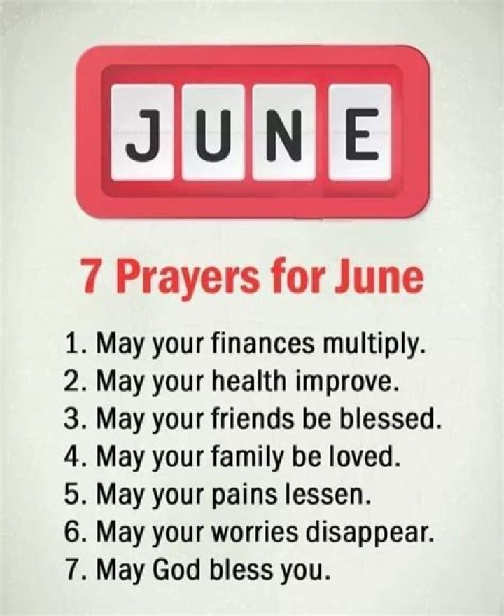 7 Prayers For June June quotes, Happy new month quotes, Prayers