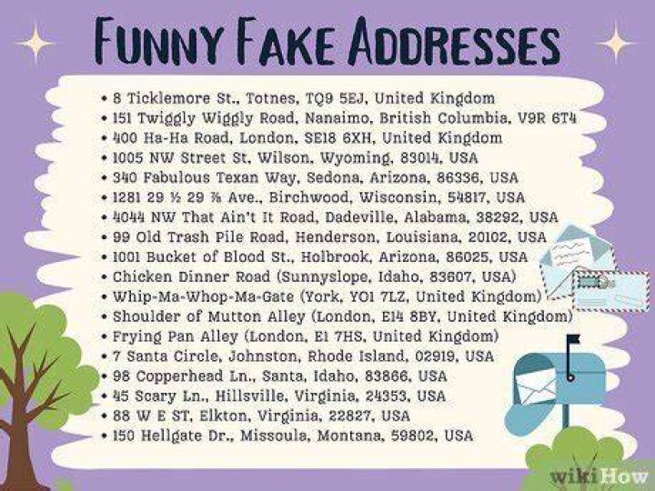 A Comprehensive Guide To Fake Address Examples