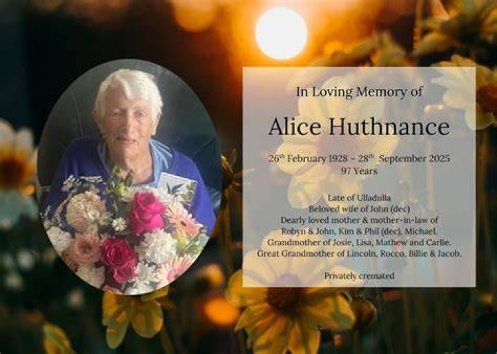 Alice Guyot Obituary In Loving Memory Of Alice