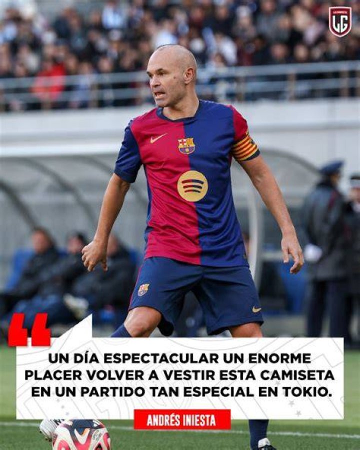 Andr&eacute;s Iniesta le envi&oacute; emotivo mensaje a Juan Rom&aacute;n Riquelme por su
