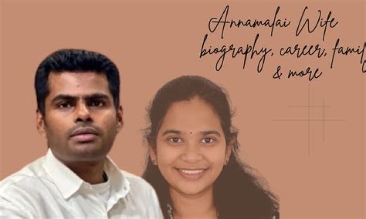 Annamalai's Wife's Career: Insights Into Her Professional Journey
