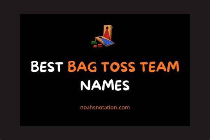 Bag Toss Team Names