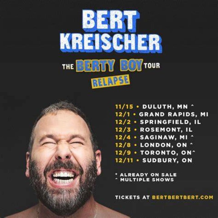 Bandsintown Bert Kreischer Tickets Ryman Auditorium, Apr 22, 2022