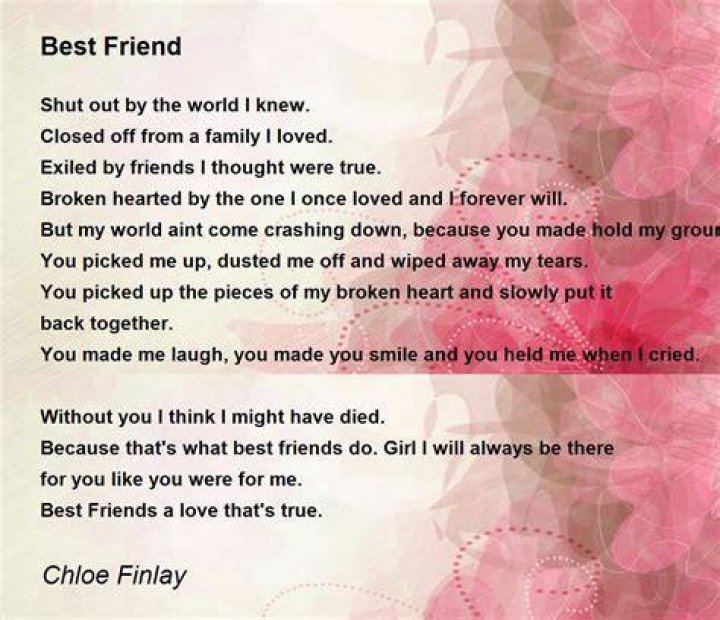 Best Friend Poems That Will Make You Cry
