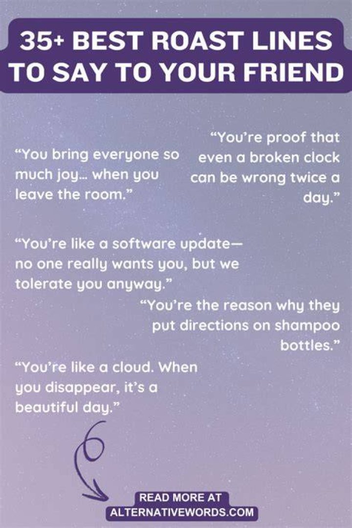 Best Roasts To Say To Friends