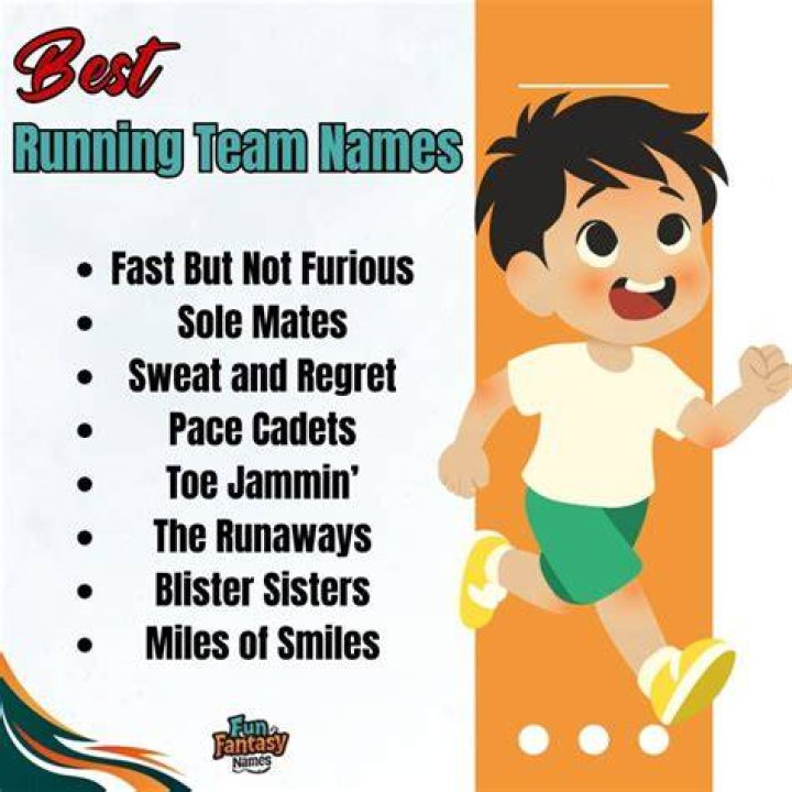 Best Running Team Names Over 200 To Choose From!