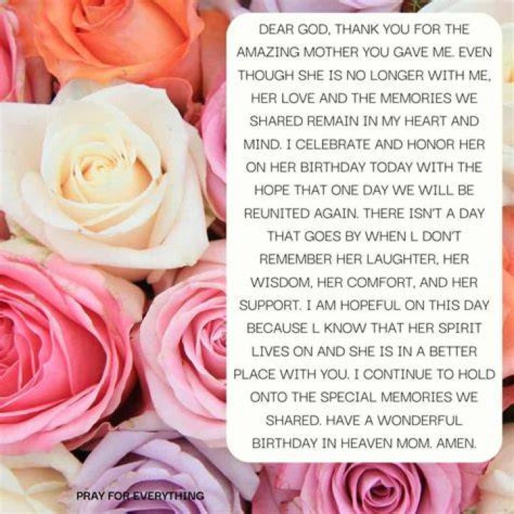 Birthday Prayer For A Mom