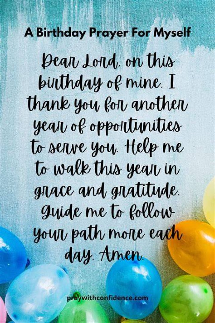 Birthday Wishes For Myself Thanking God
