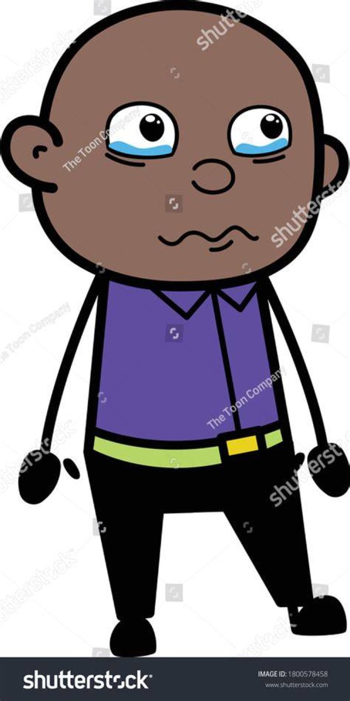 Black Bald Cartoon