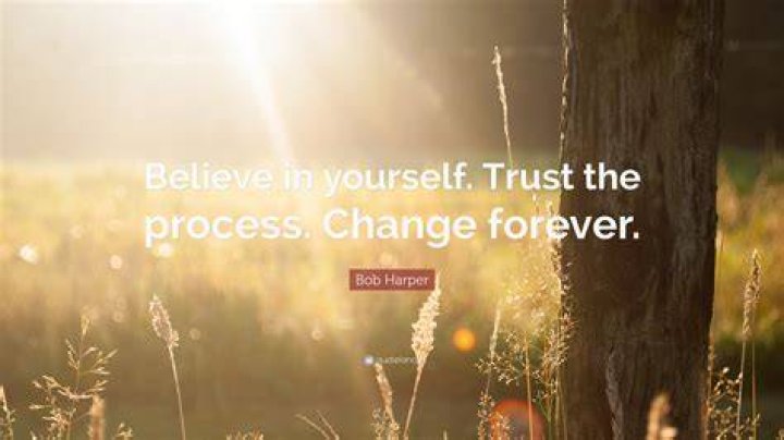 Bob Harper Quote &ldquo;Believe in yourself. Trust the process. Change