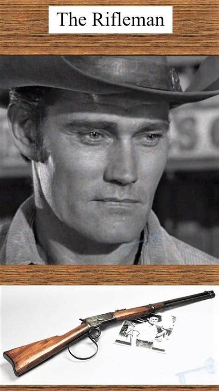 CHUCK CONNORS THE RIFLEMAN B&W 24X36 POSTER PRINT Collectable