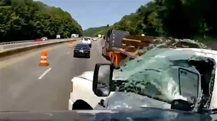 Crash cam video 'I am extremely lucky,' survivor says