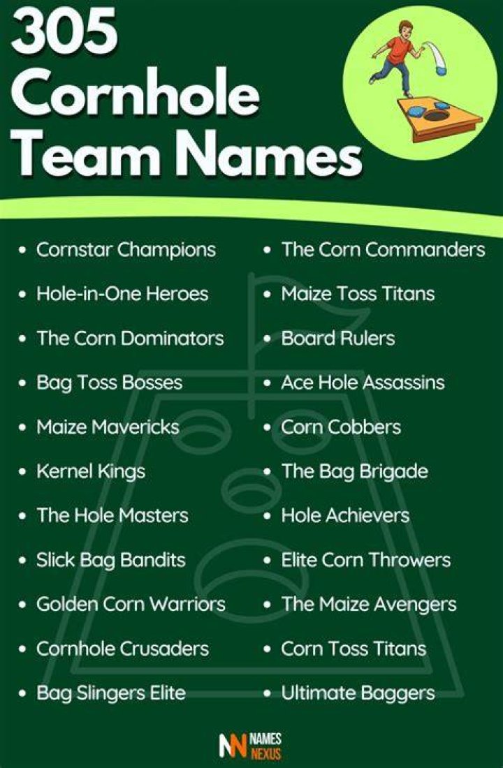 Creative And Humorous Names For Your Cornhole Team