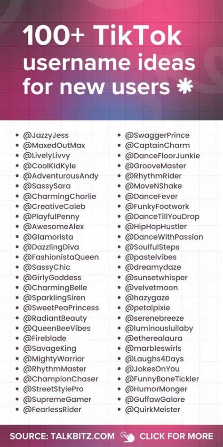 Creative TikTok Username Ideas For Multiple Account Owners