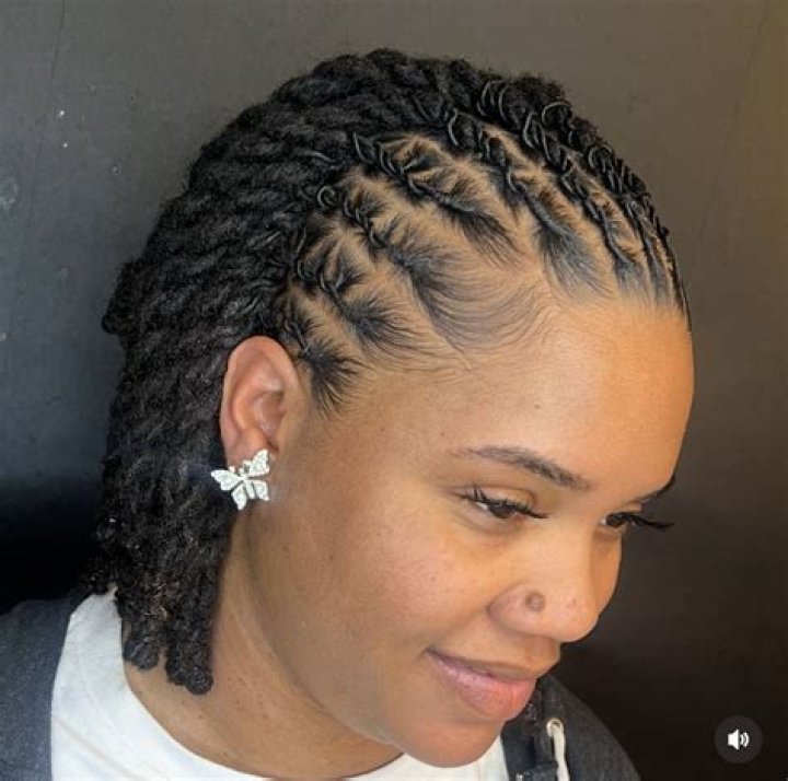 Cute & Simple Loc Style Hair styles, Hair puff, Dreadlock hairstyles