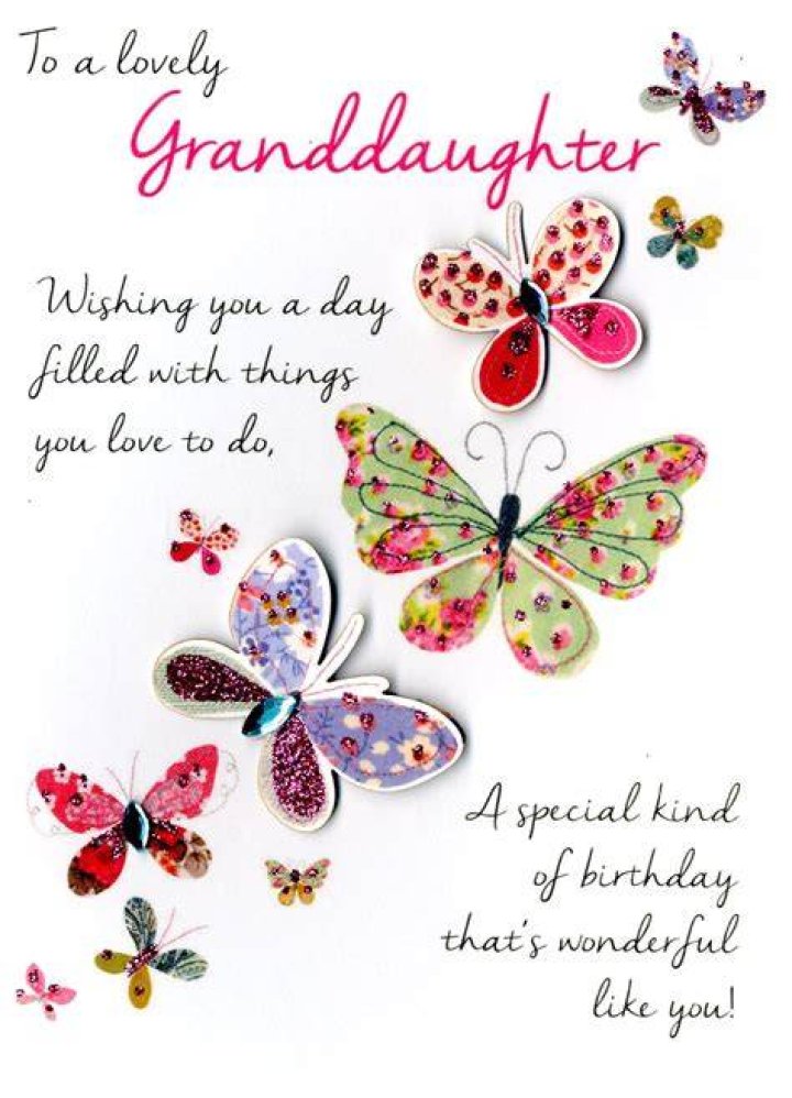 Cute Wonderful Granddaughter Birthday Greeting Card Crackers Range