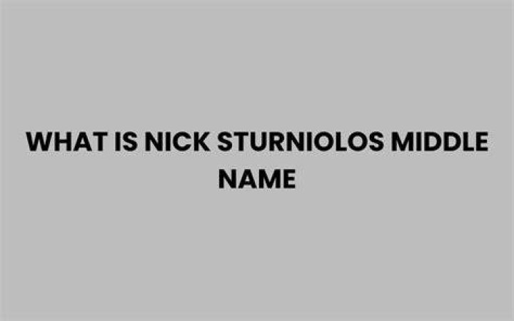 Discover Nick Sturniolo's Guarded Middle Name