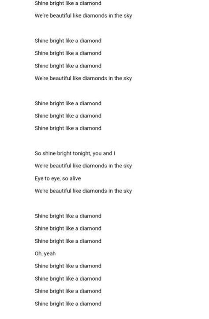 Discover Rihanna's Timeless Ballad: The Complete Lyrics To "Diamonds"