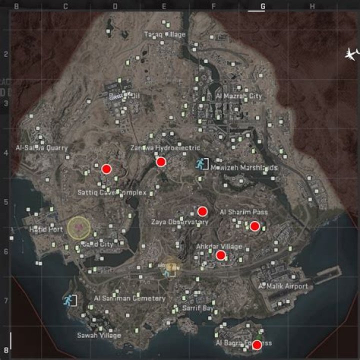 DMZ All Dead Drop Locations on Ashika Island