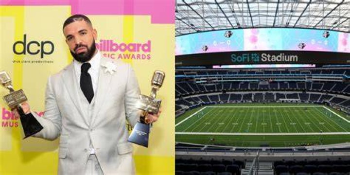 Drake Rents 70K Capacity SoFi Stadium & Dines On 50 Yard Line