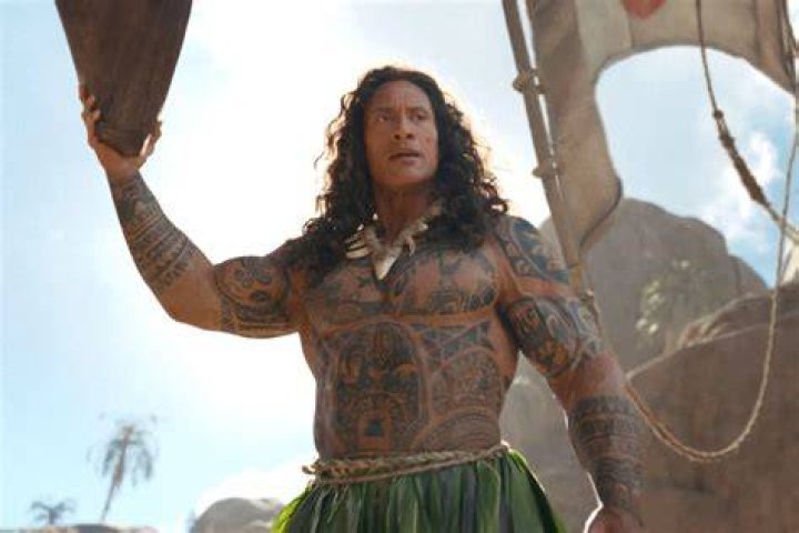 Dwayne Johnson as Maui in Disney&rsquo;s Moana