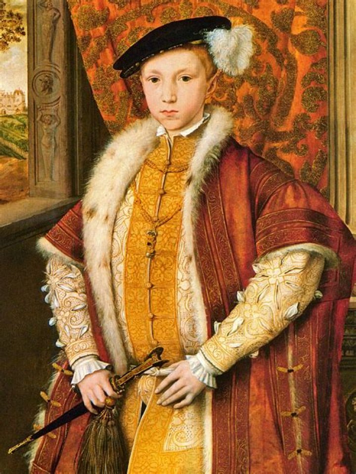 Edward VI (15371553), only son of Henry VIII, detail, painted by
