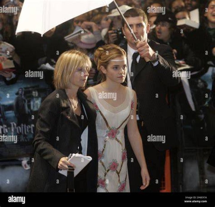 Emma Watson and mother arriving at the Harry Potter And The Goblet Of