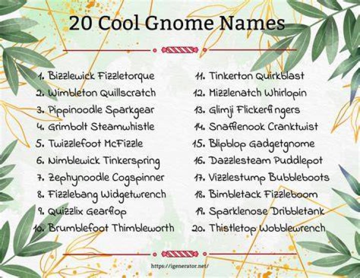 Enchanting Forest Gnome Names: A Guide To Nature-Inspired Appellations