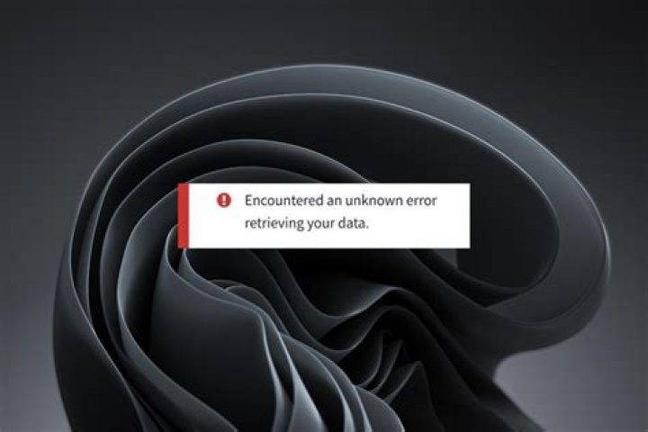 Encountered An Unknown Error Retrieving Your Data Fix!