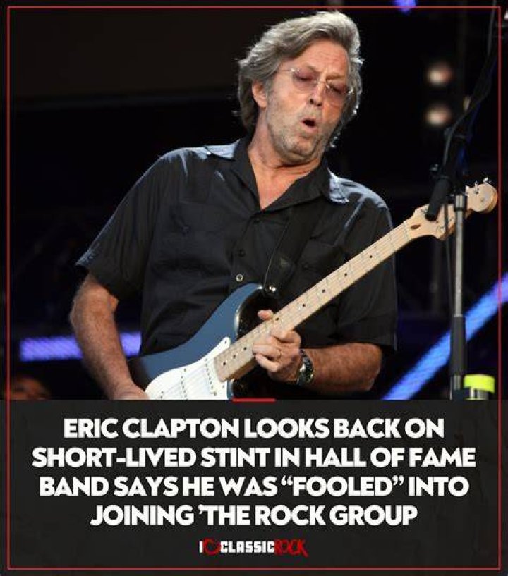 Eric Clapton says he spent nearly a year in solidarity after losing his