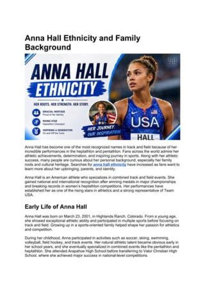 Exploring Anna Hall's Ethnicity, Family Background, And Parents