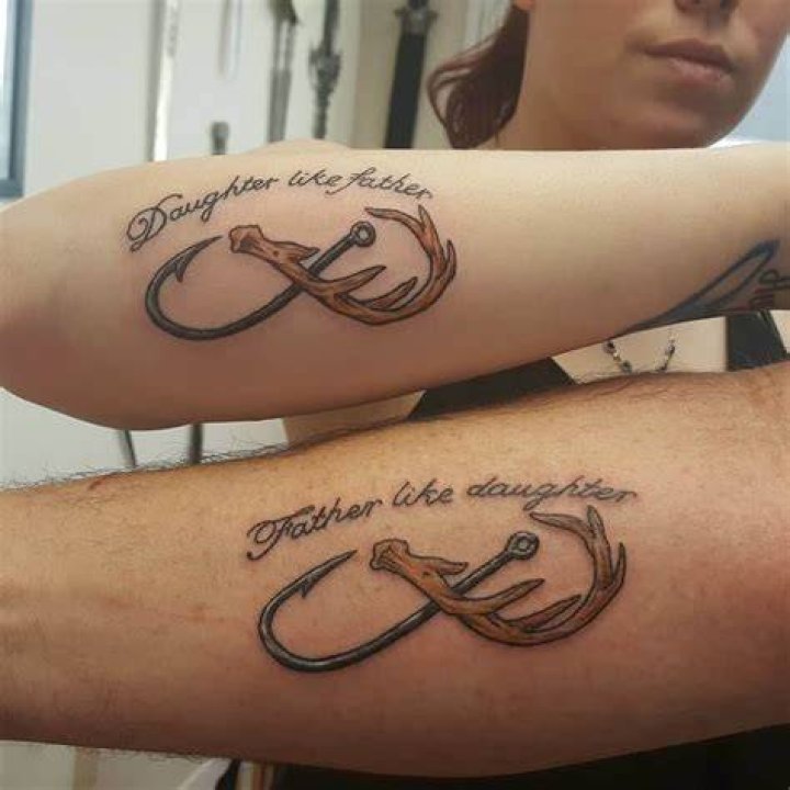 Father Daughter Tattoos Matching