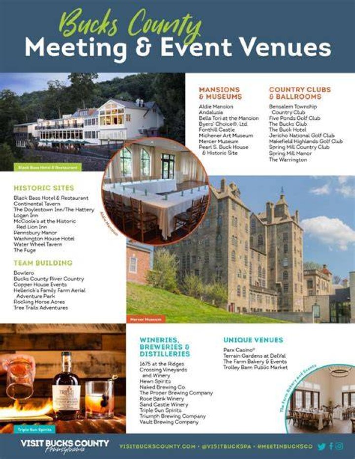 Find Your Perfect Event Venue In Picturesque Bucks County, PA