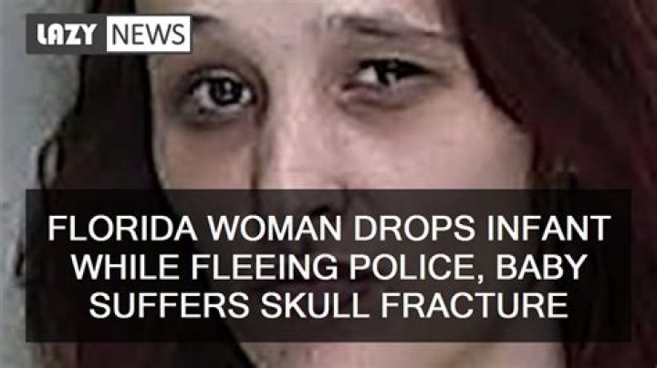 Florida woman drops infant while fleeing police, baby suffers skull