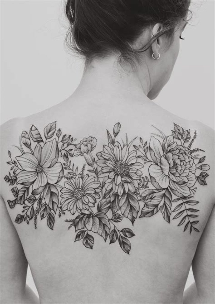 Flower Tattoos For Women On Back