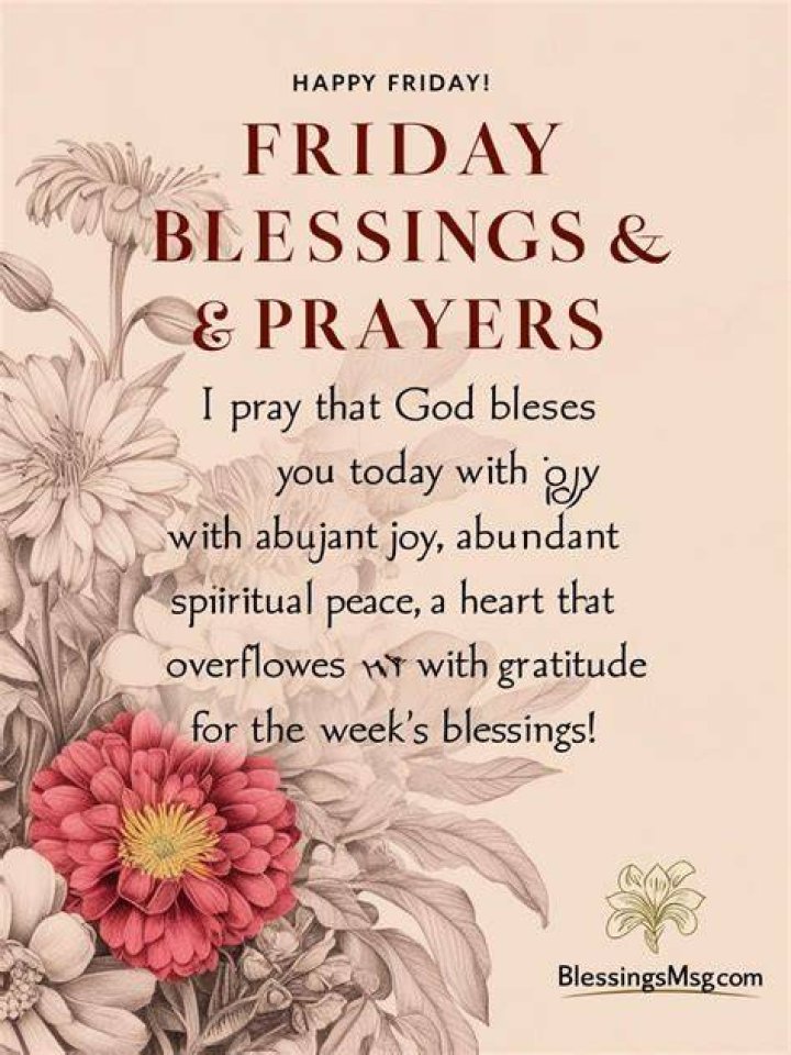 Friday Blessings Images And Quotes
