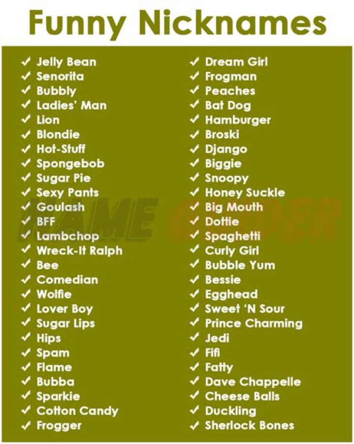 Funny Nicknames For Kids