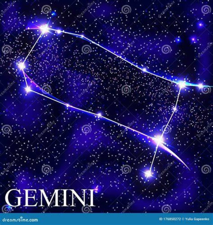 Gemini zodiac sign beautiful bright Royalty Free Vector