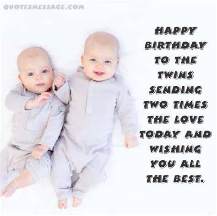 Happy Birthday Greetings For Twins