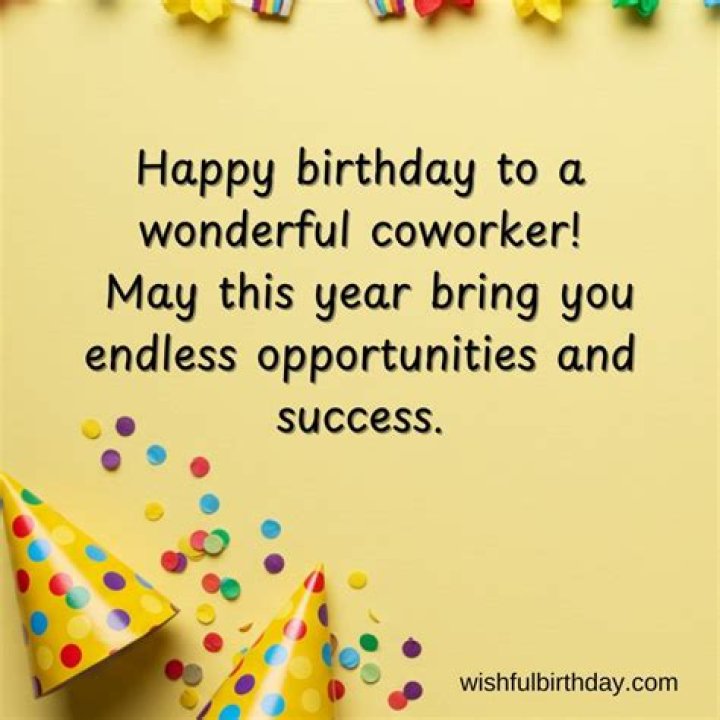 Happy Birthday Message To Coworker