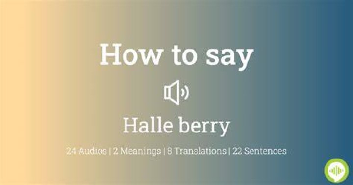 How To Pronounce Halle Berry: The Ultimate Guide