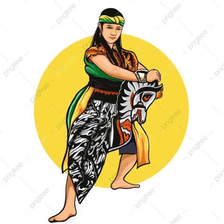 Indonesia Dance PNG Transparent, Jaranan Bujang Ganong Dance Art From