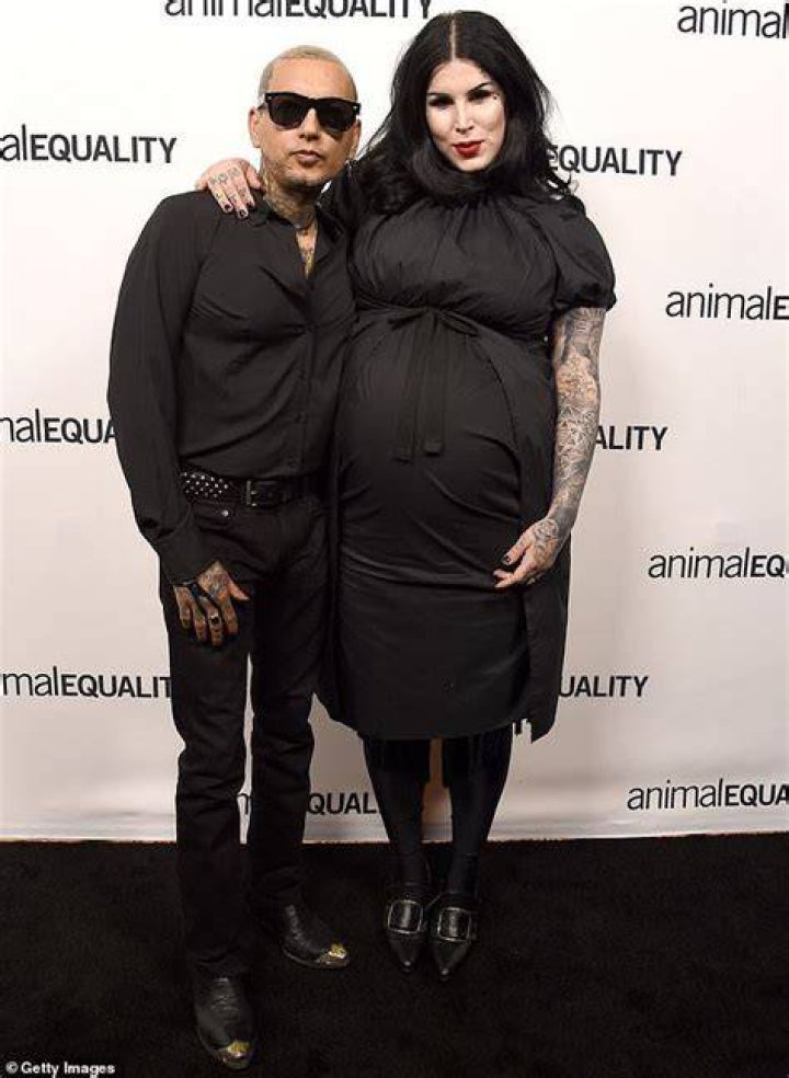 Kat Von D and husband Leafar Seyer first child